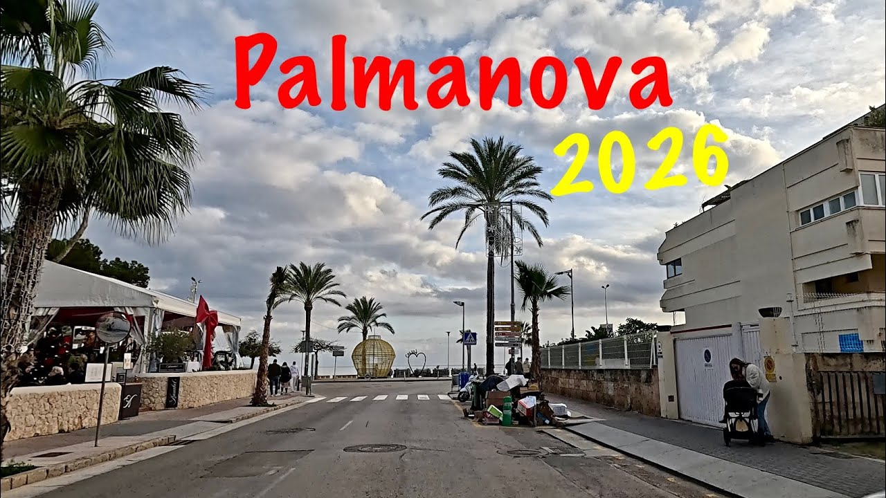 Palmanova, Mallorca 🇪🇸/ Beach Walk January 1, 2026/4 K UHD