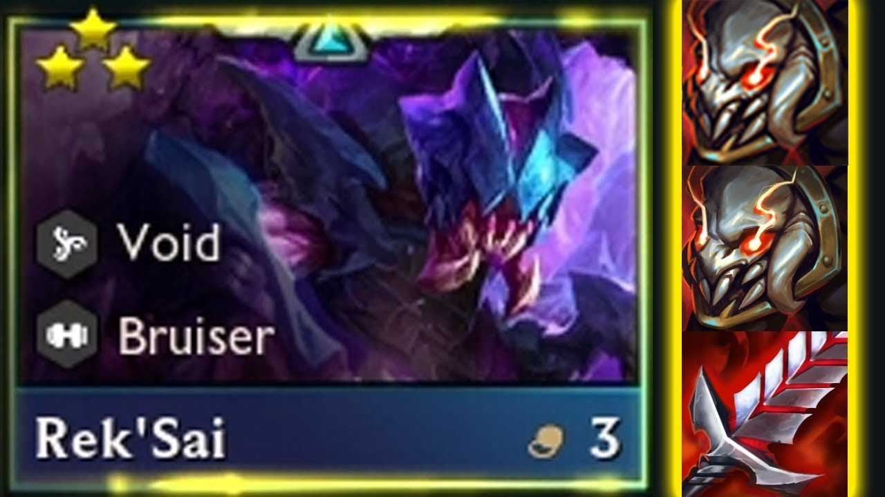 35 Stacks Titan's Resolve Rek'Sai ⭐⭐⭐ can be a Carry? | TFT Set 9