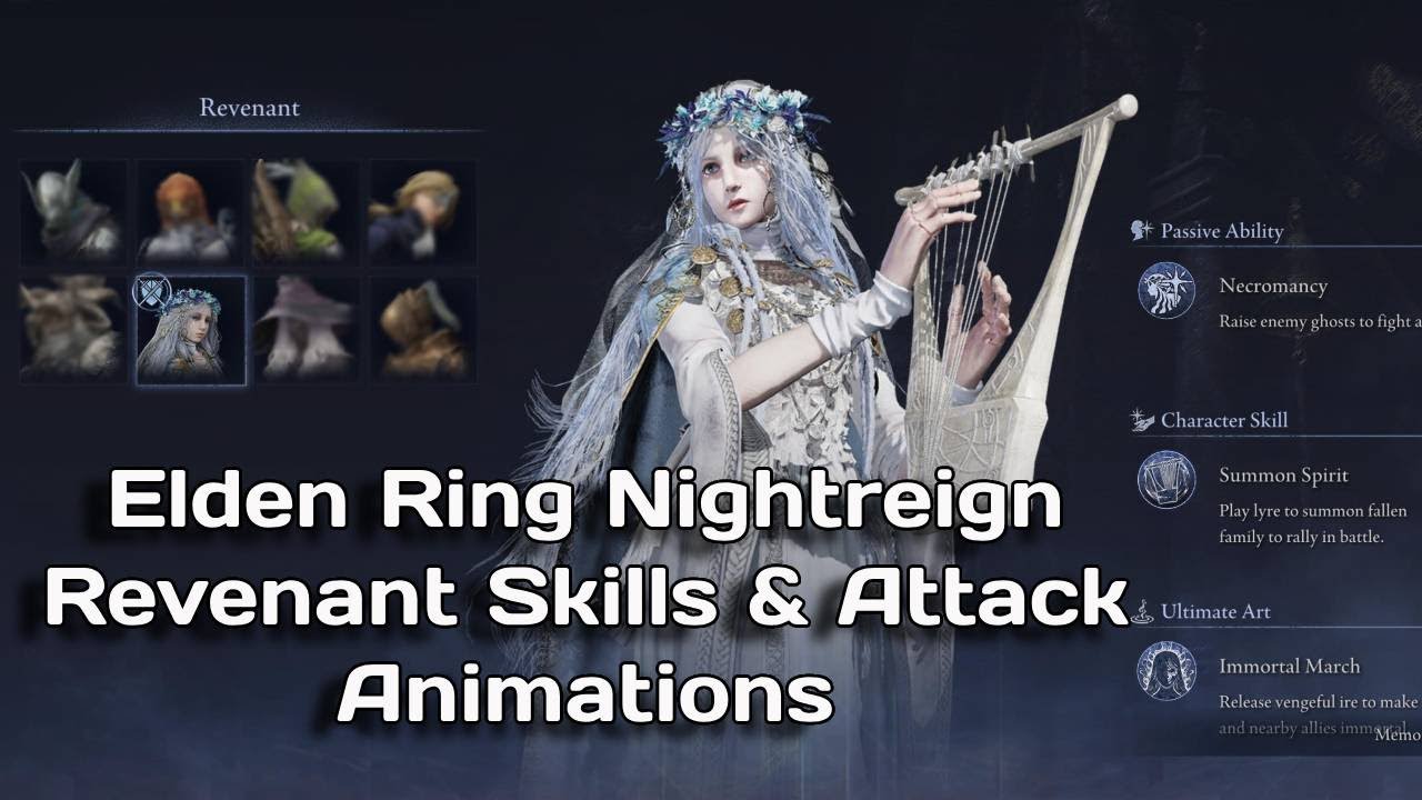 Elden Ring Nightreign Animations [Revenant Skills + Attack Animations]