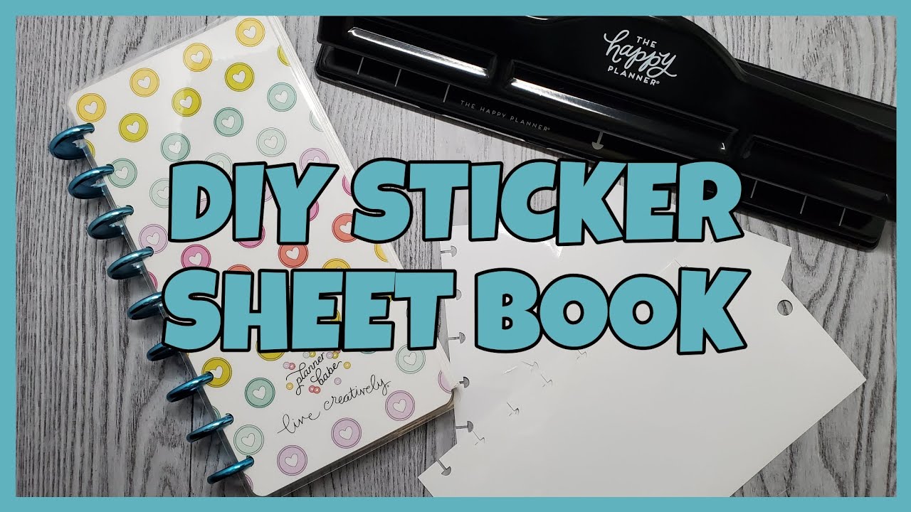 Cristina's Creations | DIY Happy Planner Sticker Sheet Book