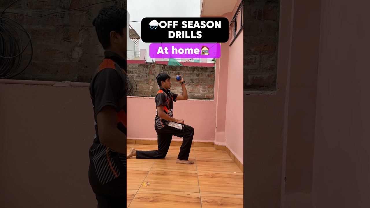 FAST BOWLING✅DRILLS AT HOME🏠IN OFF SEASON⛈️ #fastbowler #cricket #drills#shorts #trending #yt