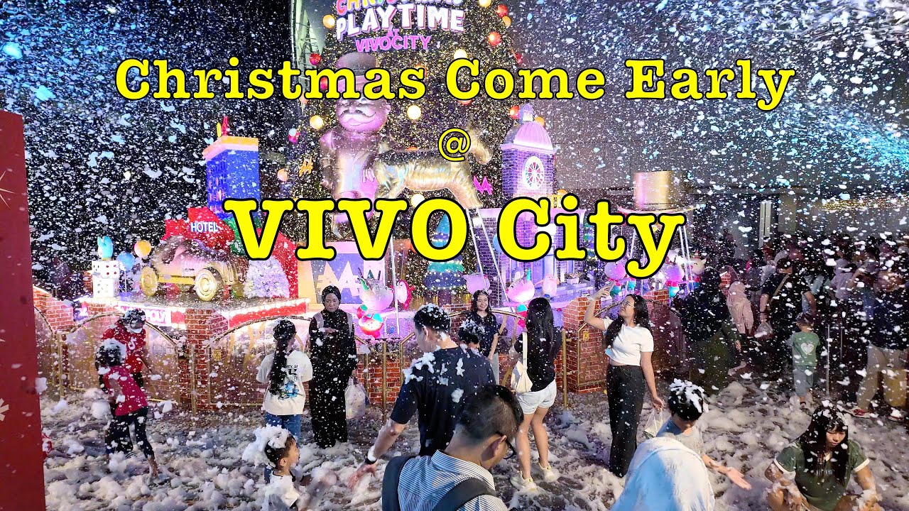 Christmas Carnival & Snowfall at VIVO City 2024 #singapore #christmas #snowfall #carnival #fun