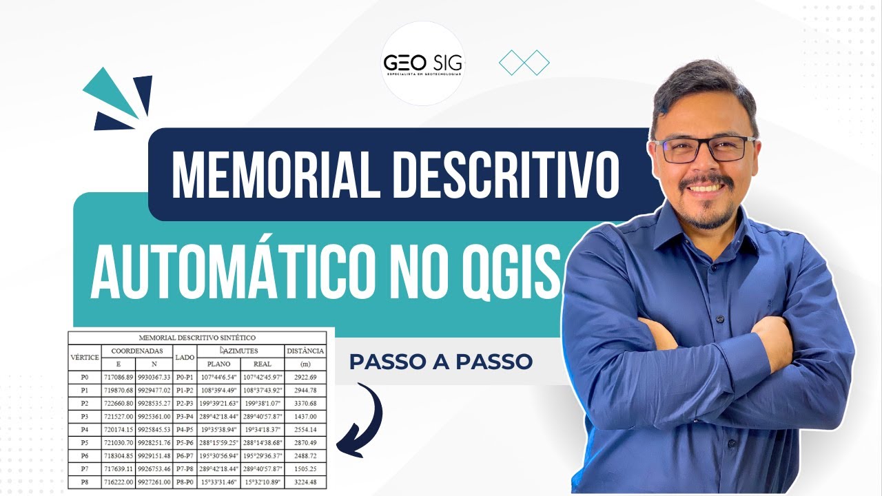 Como Criar um Memorial Descritivo Usando o QGIS | Passo a Passo Completo