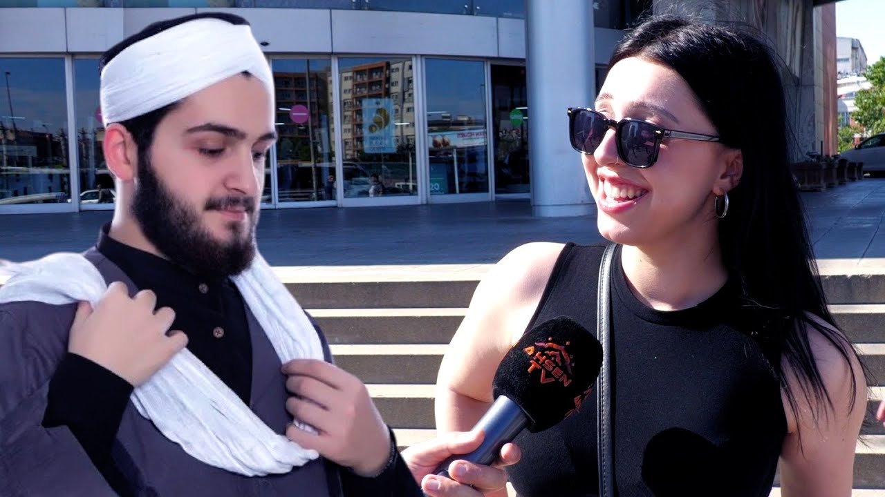 CÜBBELİ SARIKLI BİRİYLE EVLENİR MİSİNİZ ? Ahsen Tv, Sokak Röportajı