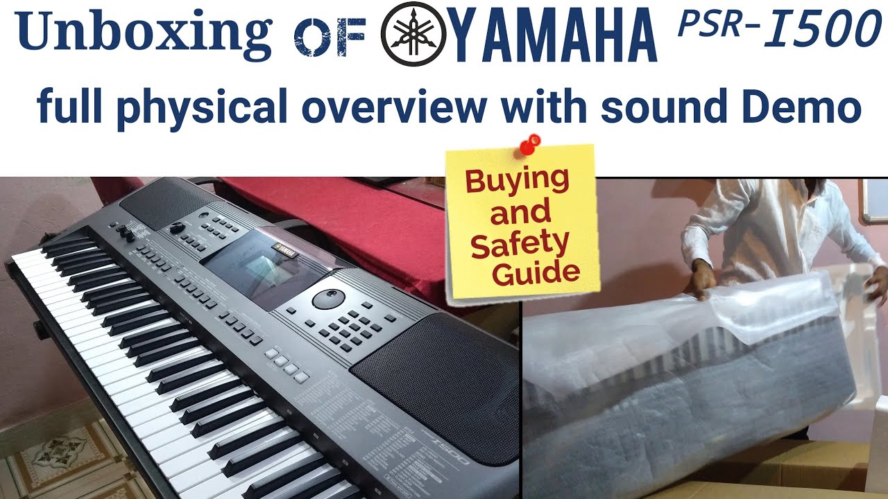 Yamaha psr i500 Unboxing | Full Physical Overview with Sound Demo