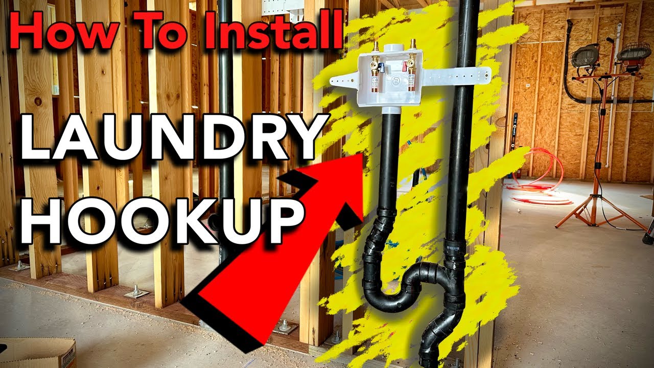 How To Install Washing Machine Outlet Box & P-Trap