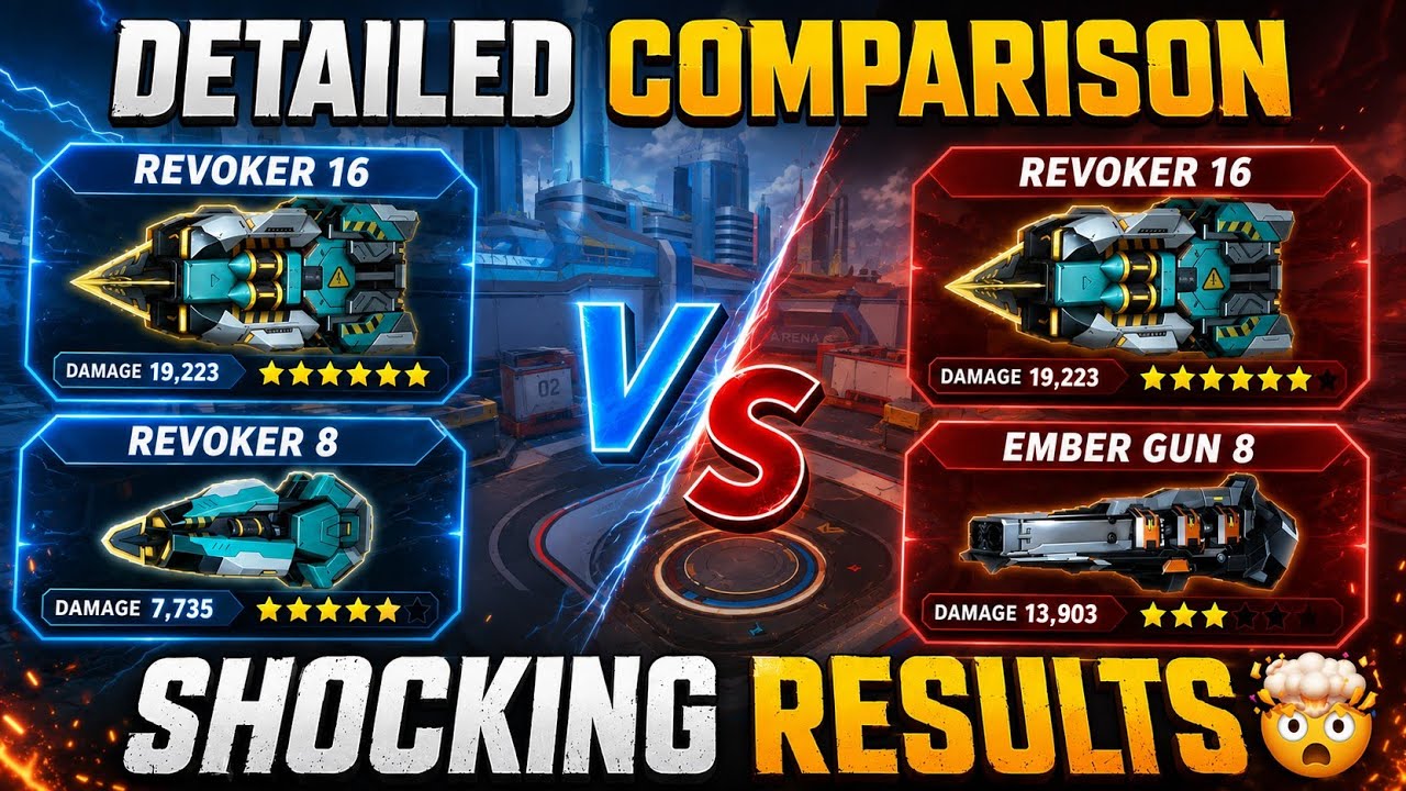 Revoker 16 With Revoker 8 / Ember Gun 8 - Use this combo correctly - Mech Arena #mecharena | SILVER 