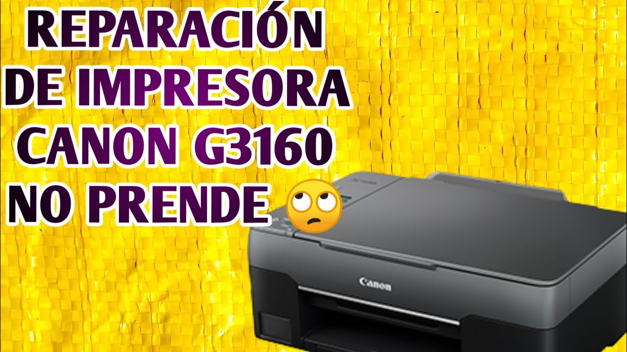 REPARACI&Oacute;N DE IMPRESORA CANON G3160 NO PRENDE Mira el video completo #frp #parati #shprts