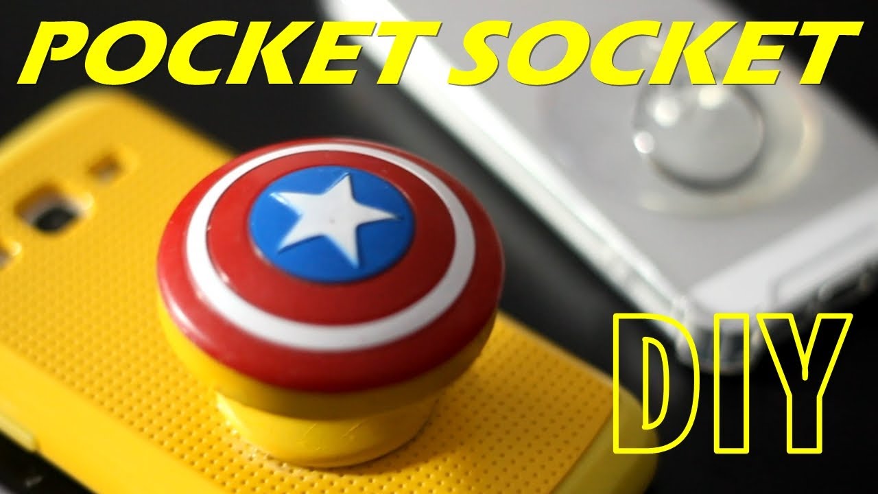 como fazer POCKET SOCKET/ POPSOCKET super fácil e personalizado