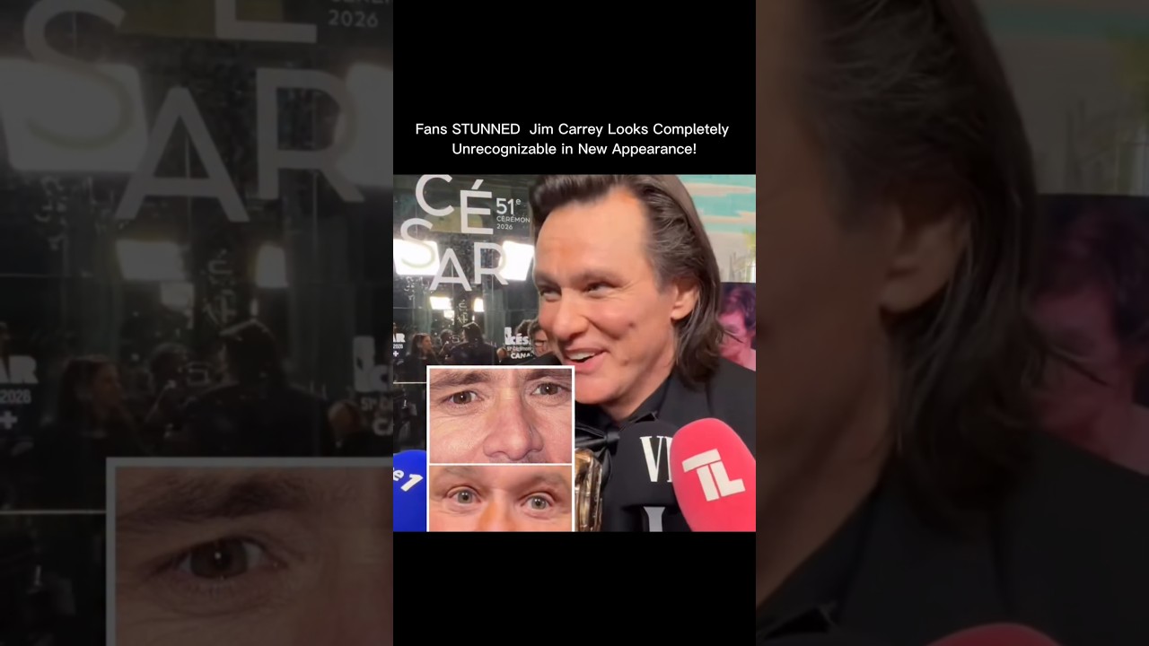 Fans were left stunned after Jim Carrey made a  public appearance at the 2026 C&eacute;sar Awards in Paris.