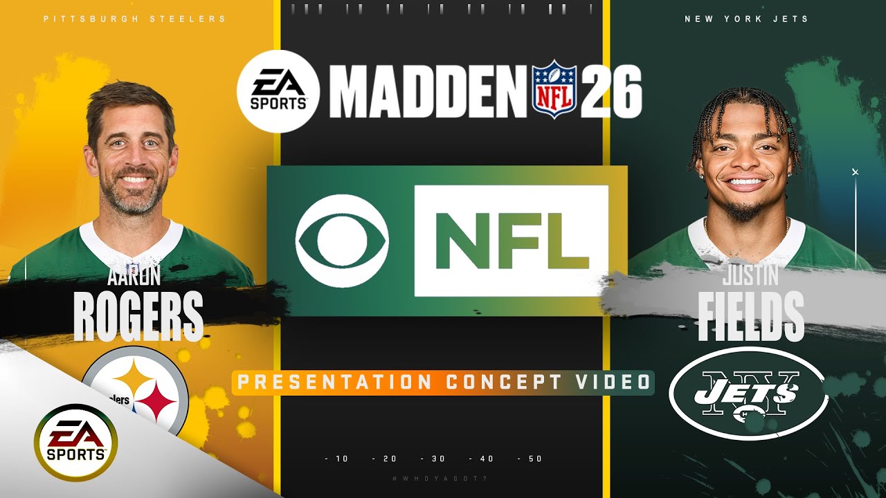Предматчевая презентация Madden NFL 26 CBS | PIT@NYJ (КОНЦЕПЦИЯ)
