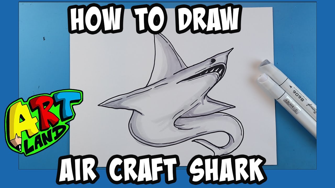 How to Draw AIRCRAFT SHARK!!!