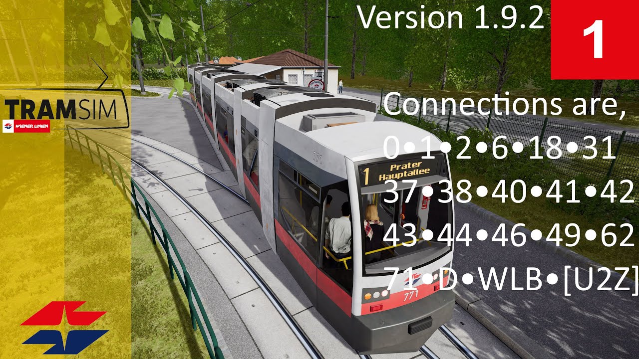 TramSim: Vienna - Line 1 To Prater, Hauptallee