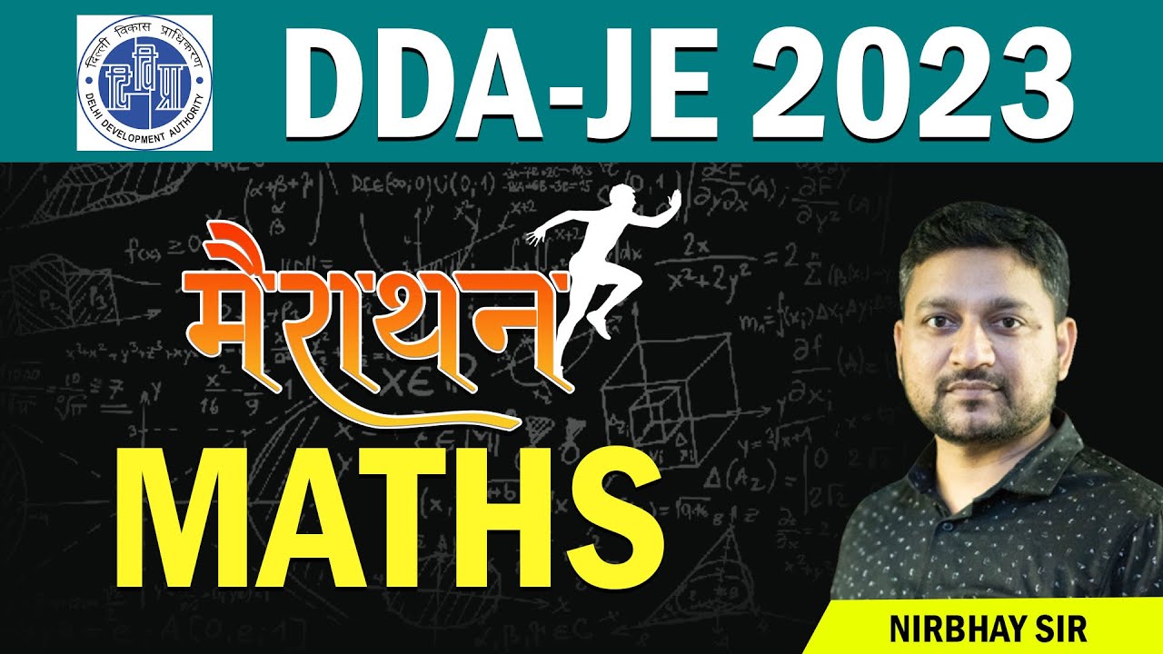 Maths  II DDA -JE 2023 II BY : Nirbhay Sir