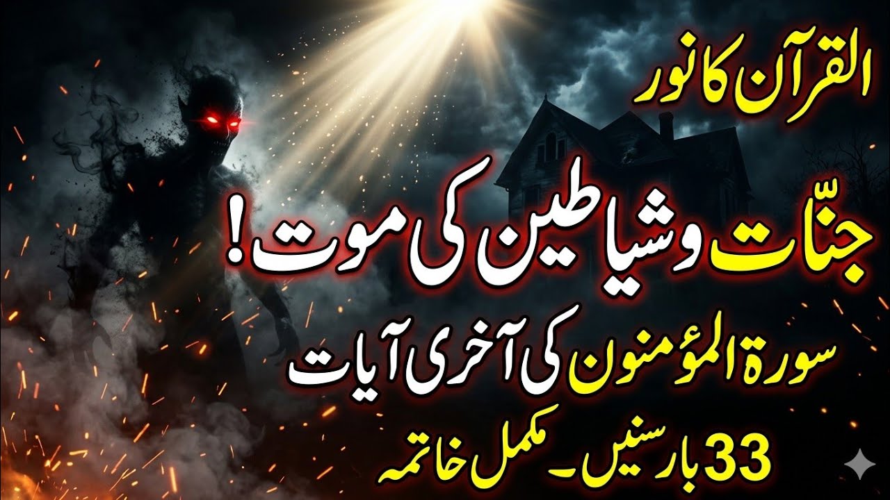 33 Powerful Verses of Surah Al-Mu’minun That Destroy Jinn & Shayateen | Quranic Ruqyah