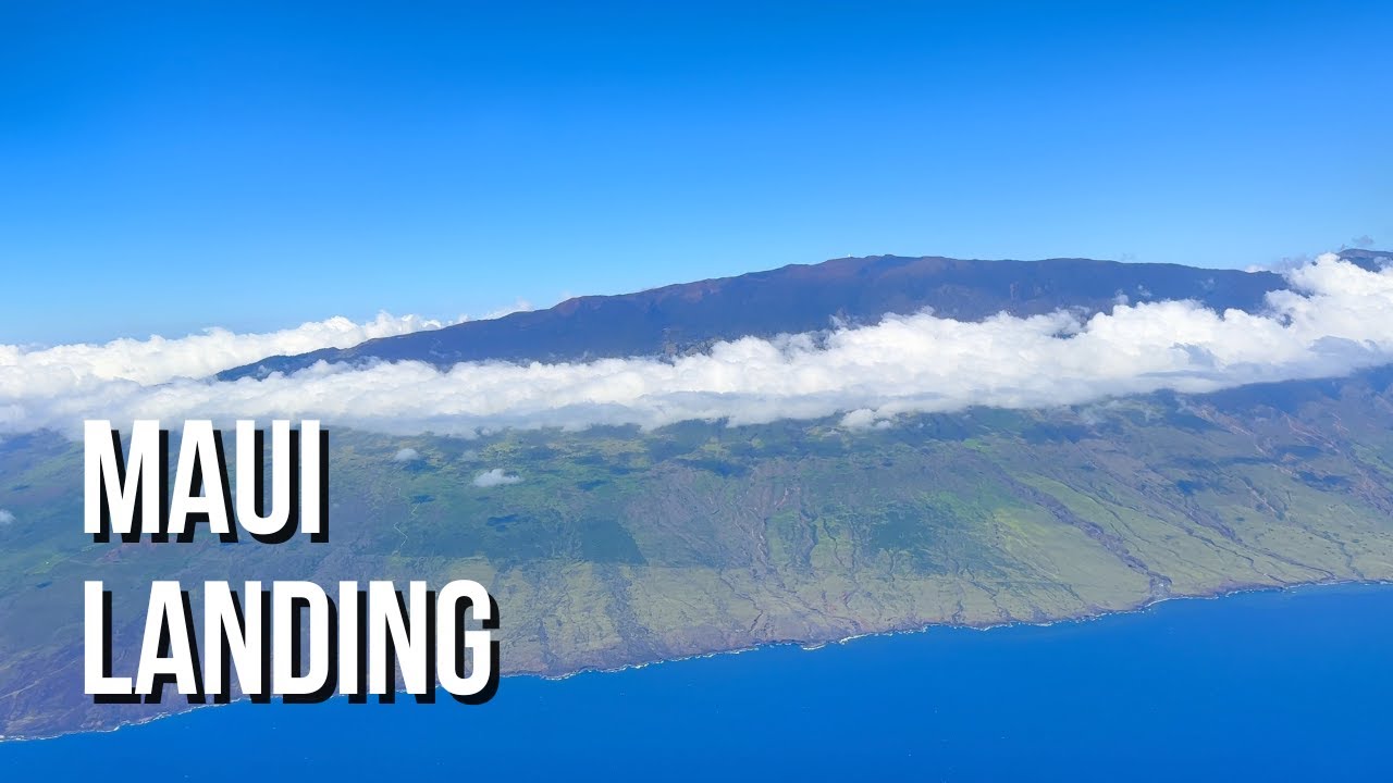 [4K] American Airlines Landing in Maui Hawaii