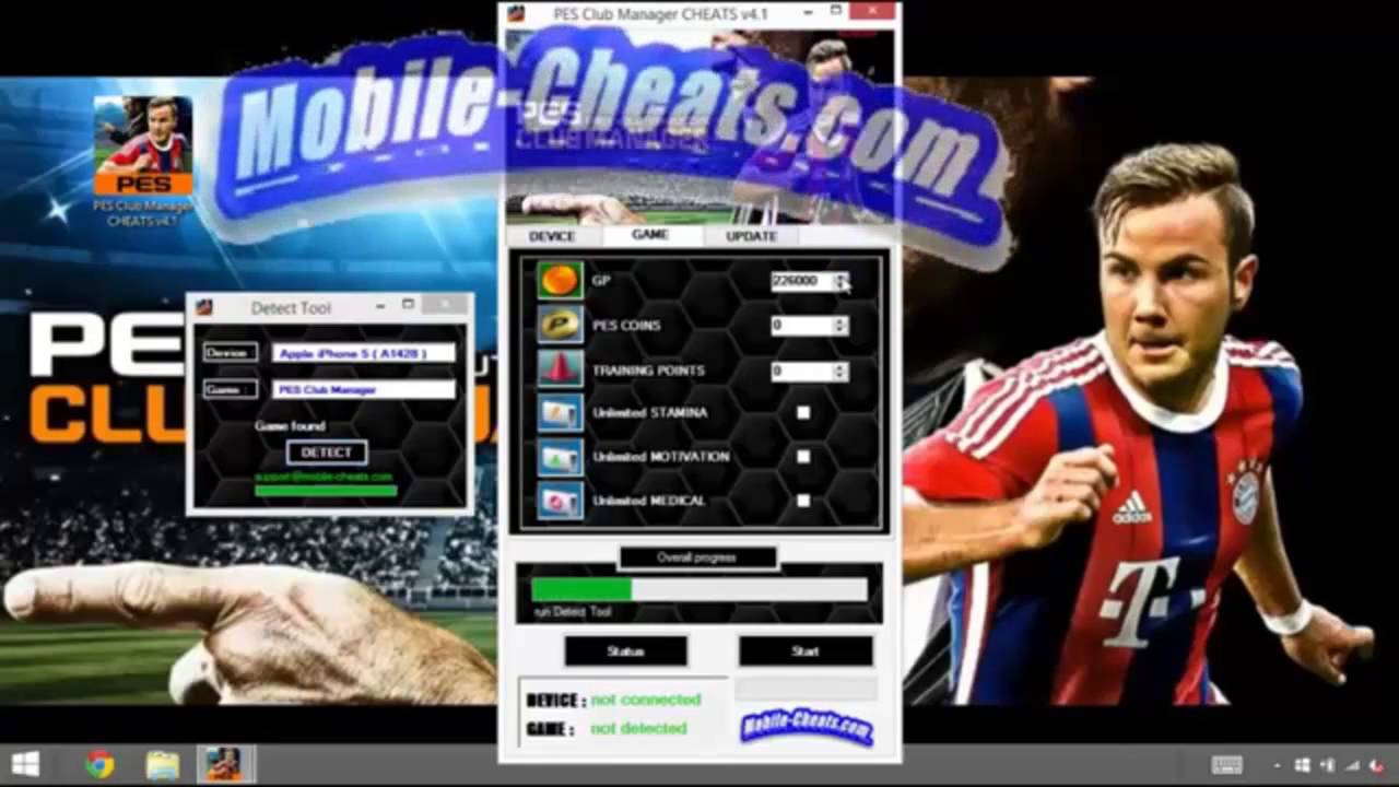 PES Club Manager Hack ( iOS / Android ) + (Unlimited Money) + (Unlimited Gems) + (February 2016)