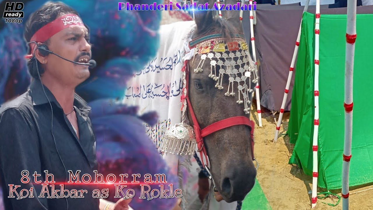 8th Mohorram Phanderi Sadat Azadari / Koi Akbar as Ko Rokle / 2019-1441
