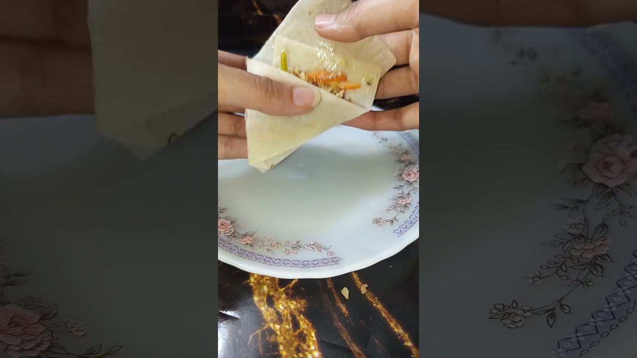 How to fold one bite samosa | Mini samosa folding | Ramzan recipes #shorts