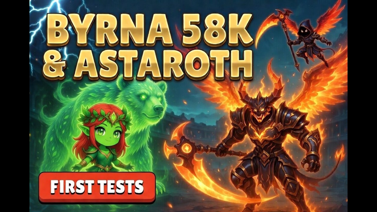 Hero Wars 2026 testing Byrna + Astaroth  | Хроники Хаоса 2026 тестируем Бирну + Астарот