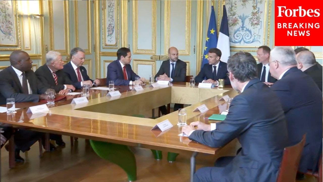 Sec. Marco Rubio And Steve Witkoff Have A Meeting With French President Emmanuel Macron