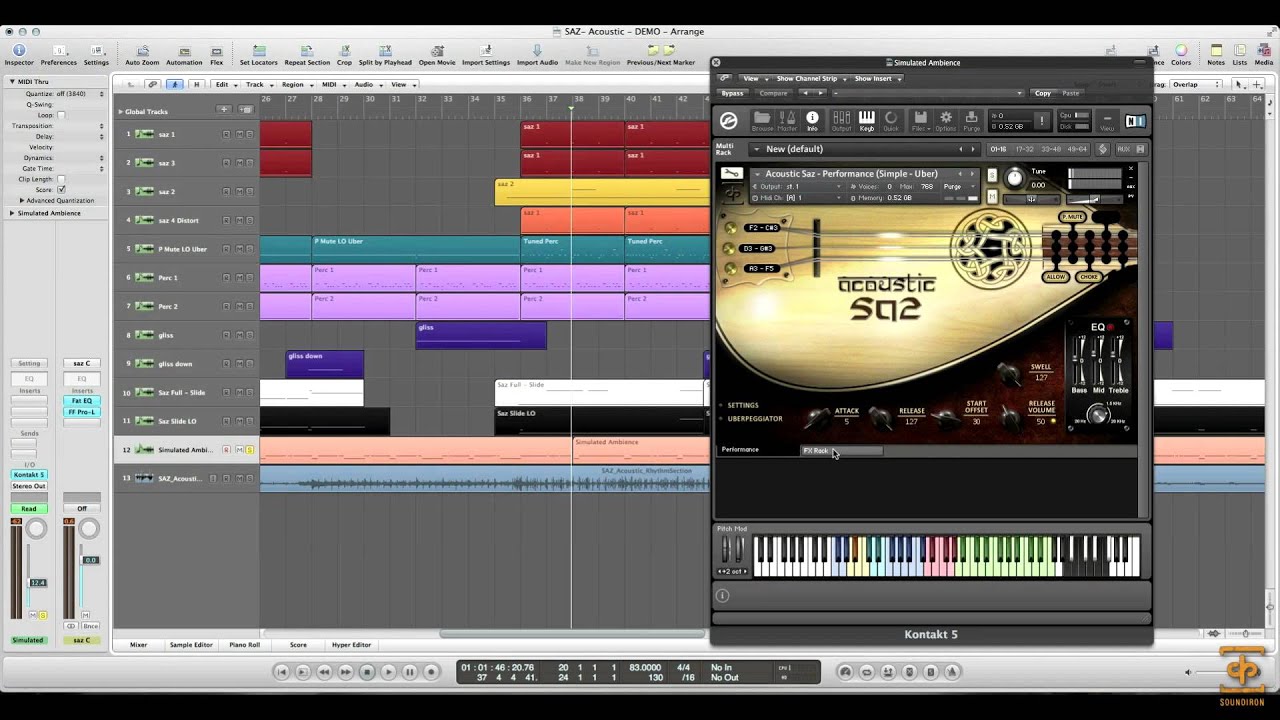 Soundiron Acoustic & Electric Saz - Demo Walkthrough by Brad Halverson