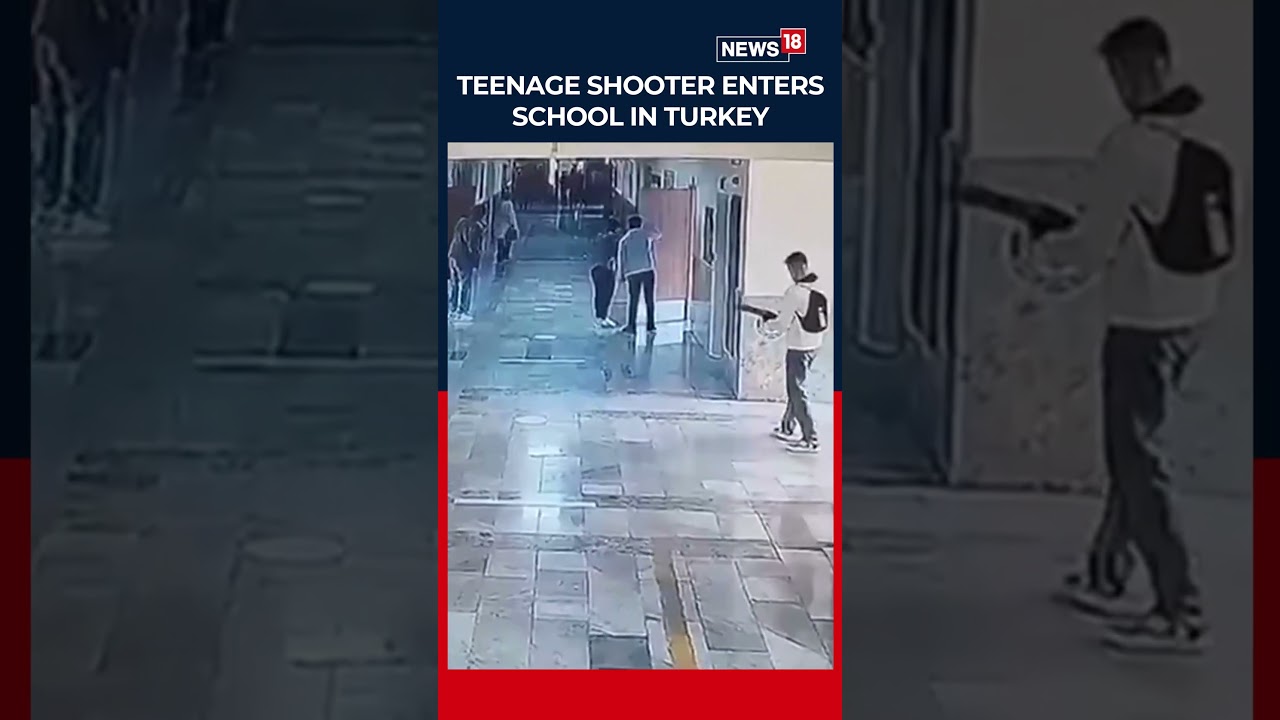 Shocking | CCTV Footage Shows Teenage Shooter Entering School in Southeastern Turkey | N18S