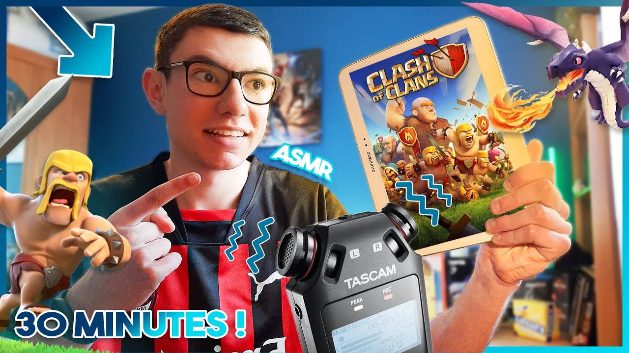 ASMR Gaming - 30 minutes sur Clash of Clan