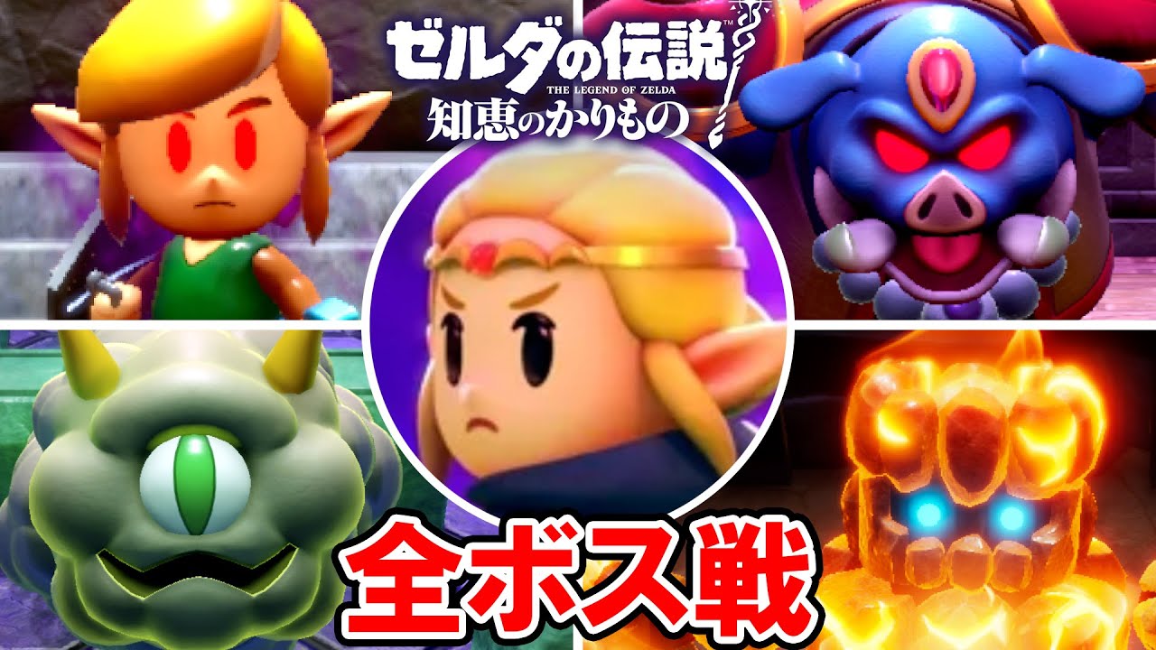 【ゼルダの伝説 知恵のかりもの】辛口モード 全ボス戦ノーダメージ撃破＋エンディング（隠しボス含む）