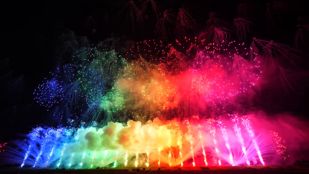 A queima de fogos mais bonita do MUNDO!!!!!!!!!!