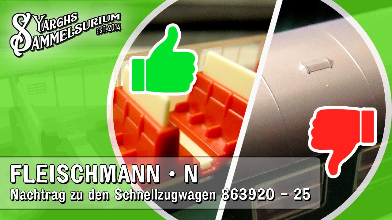 🚊 Nachtrag zu FLEISCHMANN 863922 Schnellzugwagen Büm - klasse Inneneinrichtung aber FALSCHES DACH