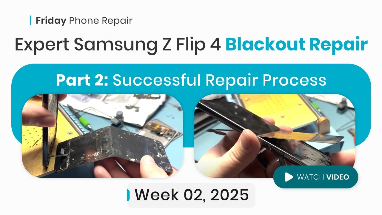 Samsung Z Flip 4 Blackout Repair - Part 2: Final Fix and Complete Solution