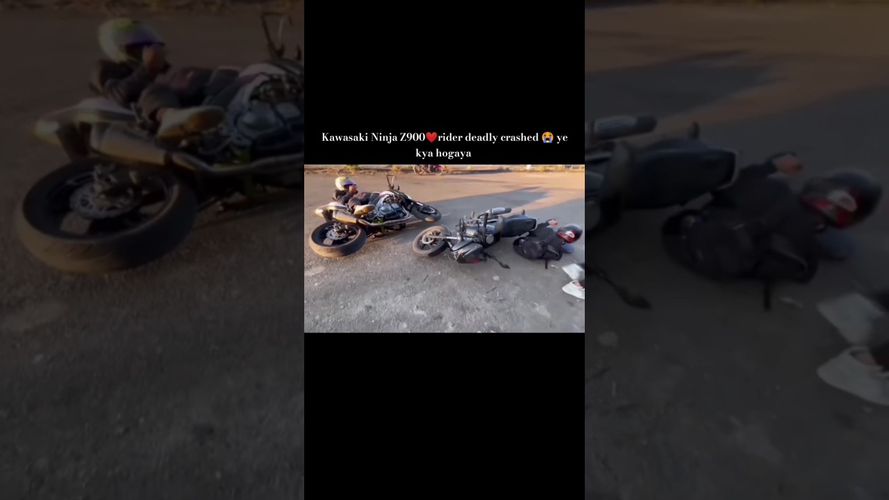 Kawasaki Ninja 1000❤️rider deadly crash😭bike tut gayi😡#rider#shorts#youtube