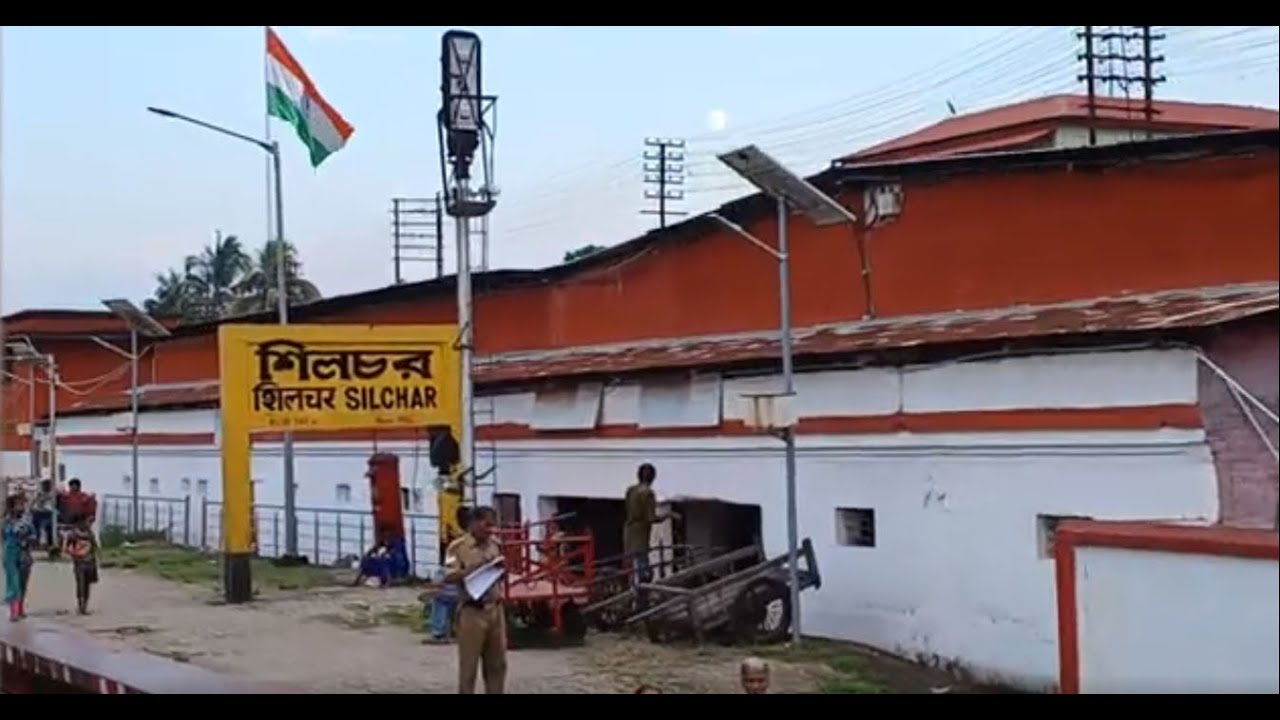 Kanchanjunga Express Train Entering Silchar Railway Station