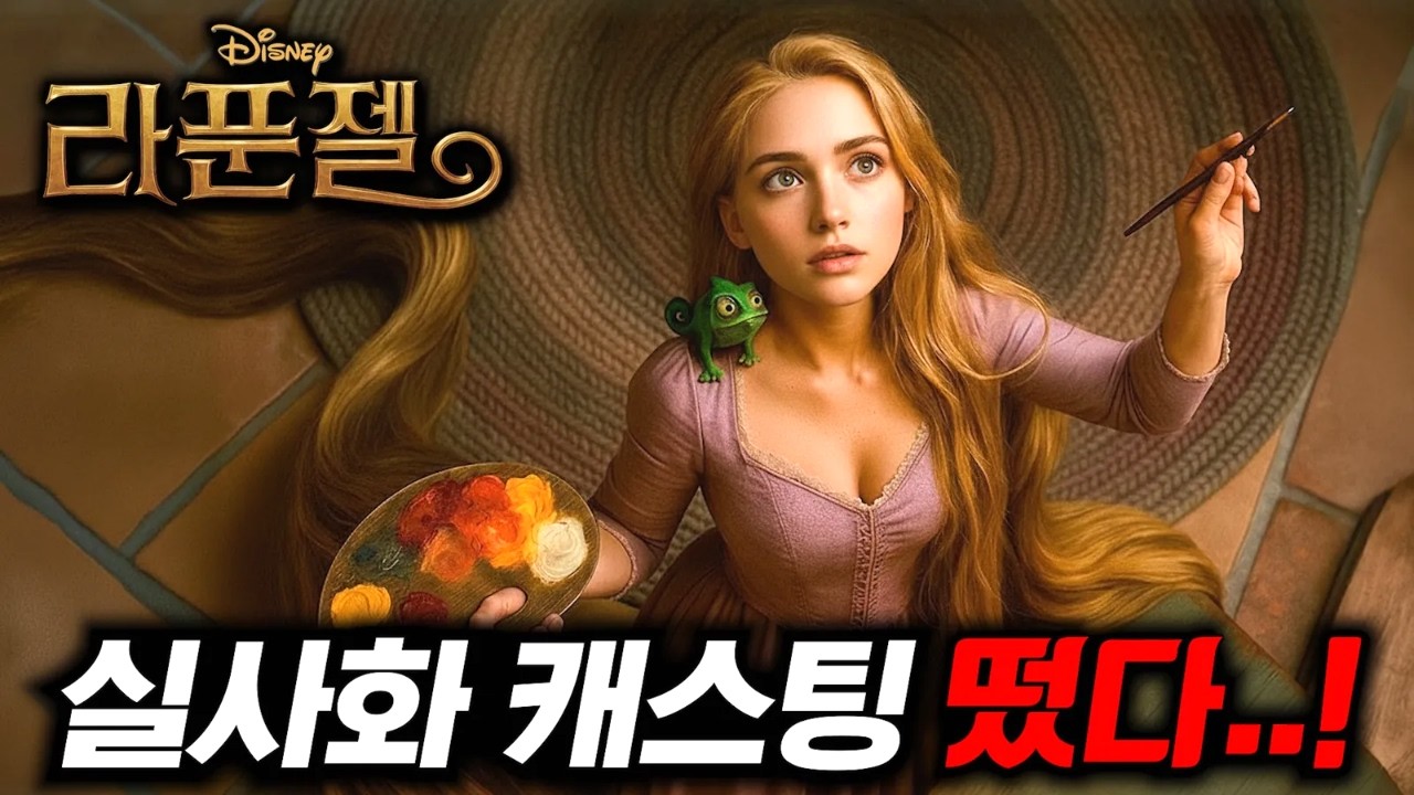 와.. 《라푼젤》 실사화 캐스팅 확정..🔥 싱크로율 제대로 미쳐버린 