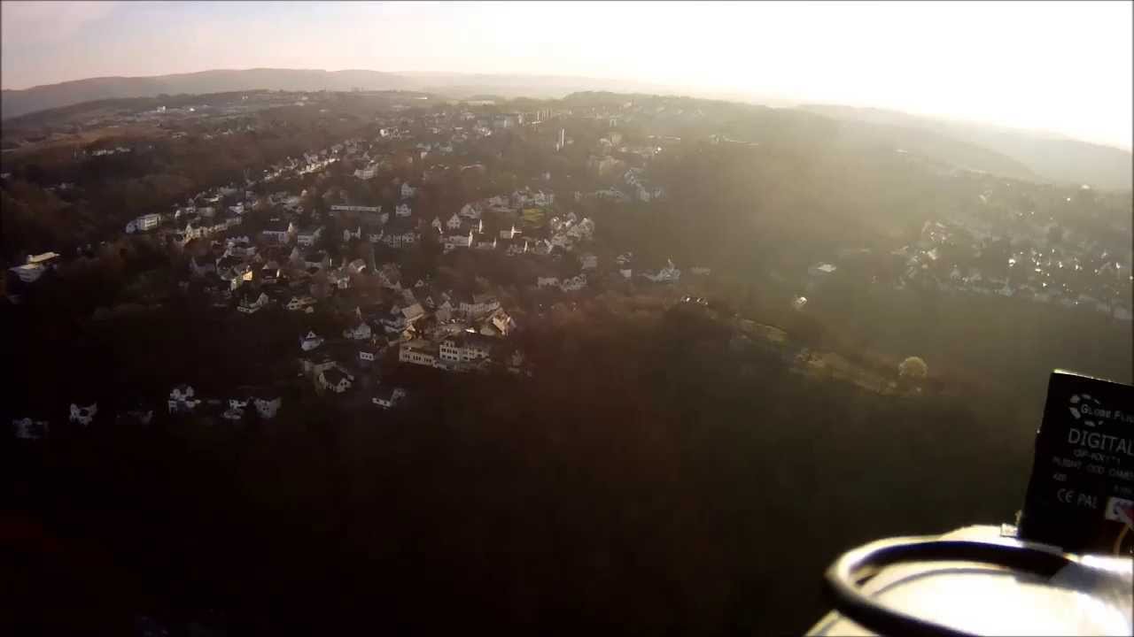 Flug am Sp&auml;tnachmittag &uuml;ber den Ruhrwiesen
