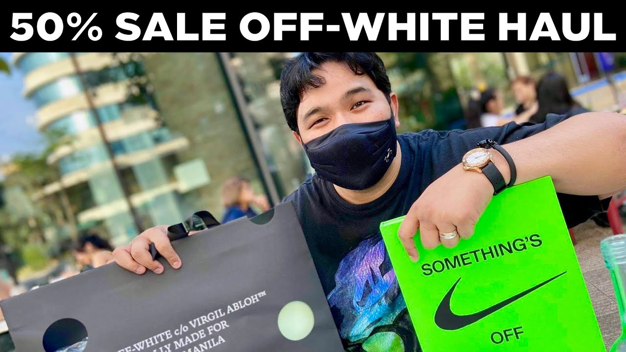 MASSIVE 50% SALE AT OFF-WHITE MANILA! (Shopping & Haul Unboxing)
