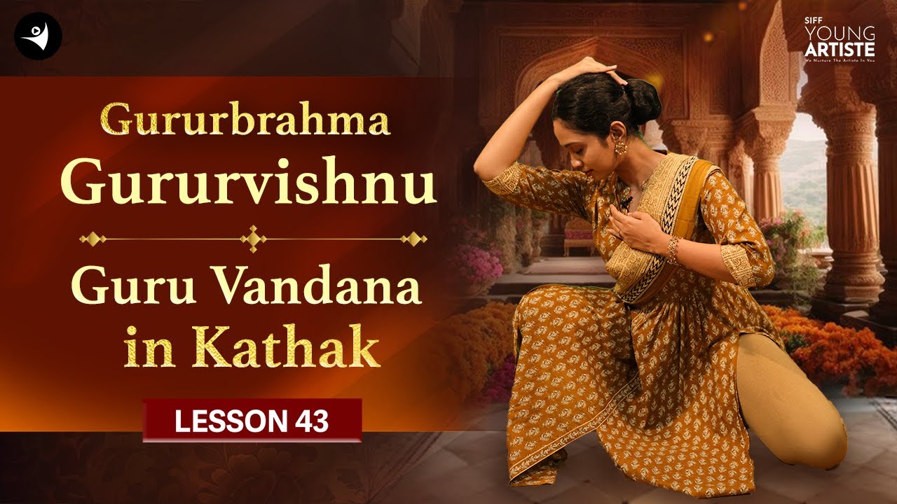 Gurur Brahma Gurur Vishnu | Guru Vandana I| Kathak Dance Lessons for Beginners #howto #kathak #guru