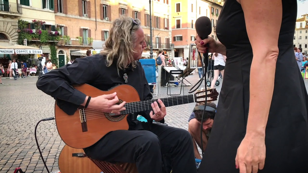 Elena somare mats hedberg live at piazza navona roma italy june 21 2018 festa della musica