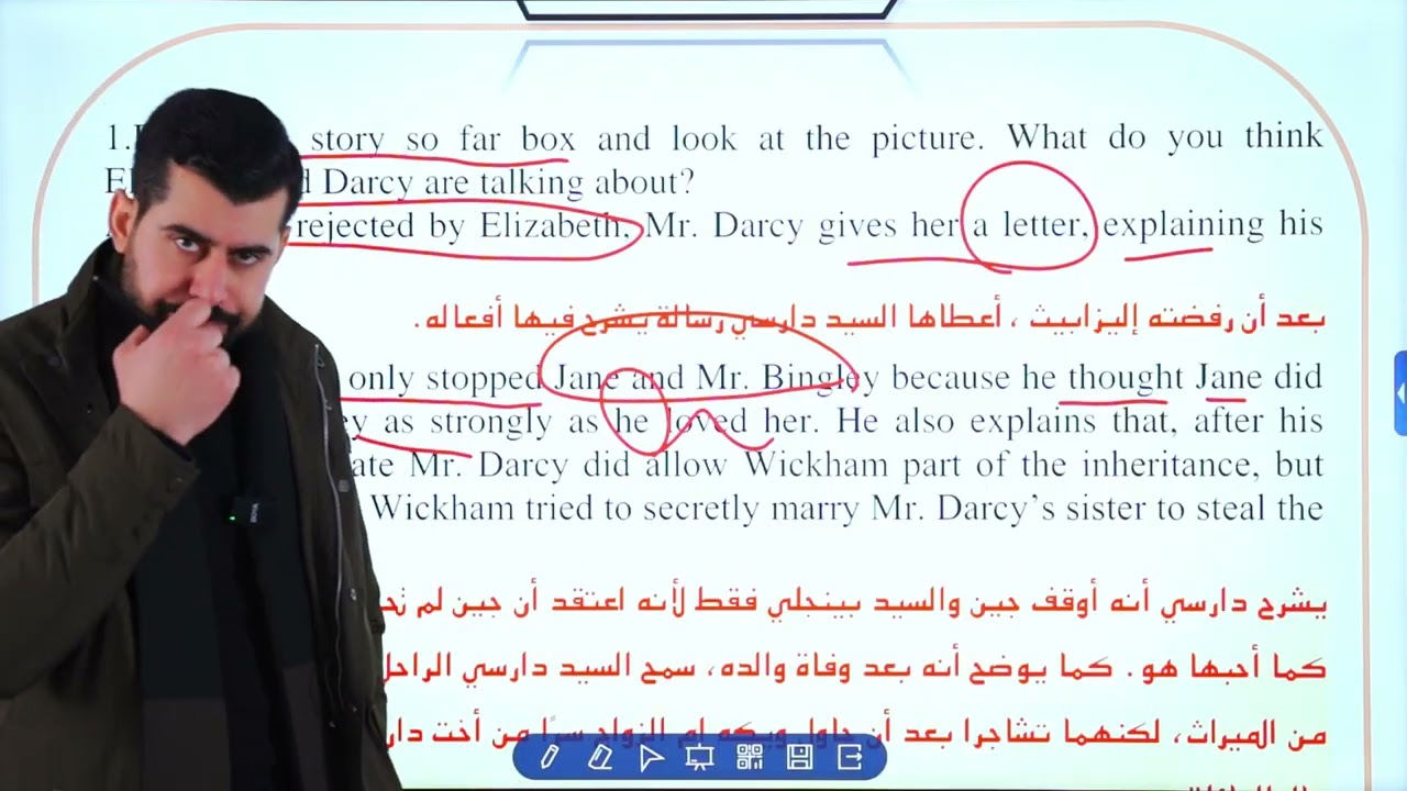 السكشن 6 السادس والاخير من رواية the pride and prejudice / انكليزي السادس اعدادي/ المنهج الجديد 