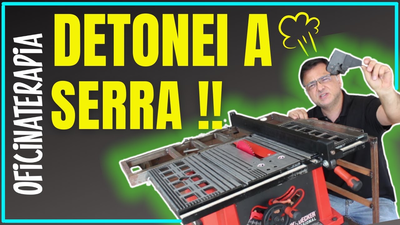 Detonei minha Serra Circular de Bancada - Black&Decker BT1800 - Reparo da régua paralela