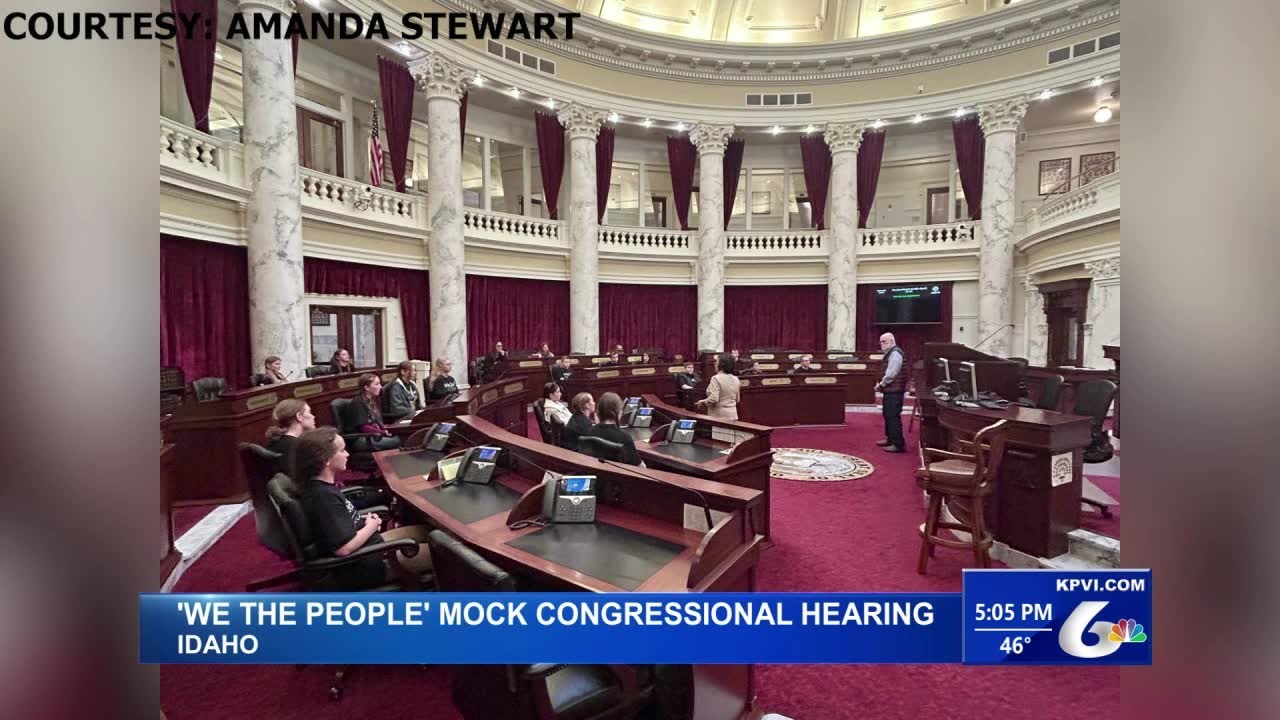 Blackfoot Students Get First Hand Experience of Congressional Hearing in Boise