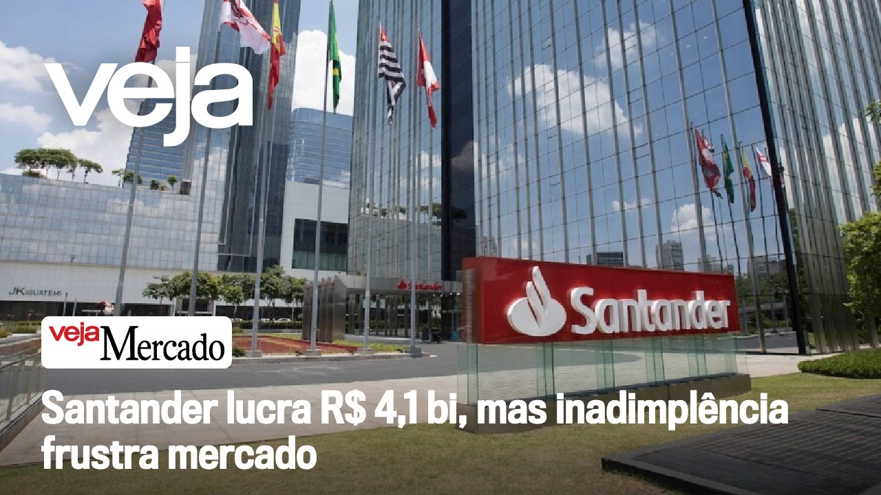 Santander lucra R$ 4,1 bi, mas inadimplência frustra mercado | Mercado