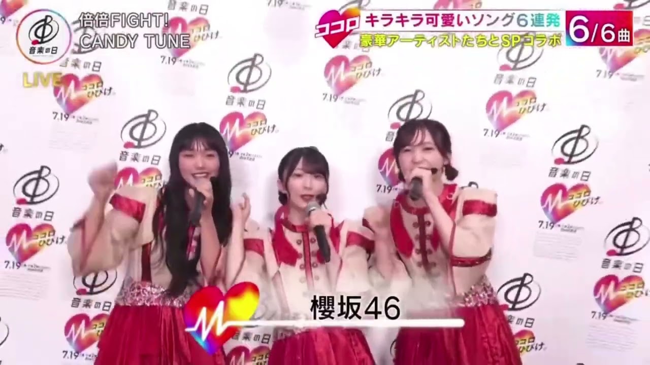 【倍倍FIGHT!メドレー】CANDY TUNE→WEST.→櫻坂46→安住紳一郎アナ→INI→島津亜矢→CANDY TUNE