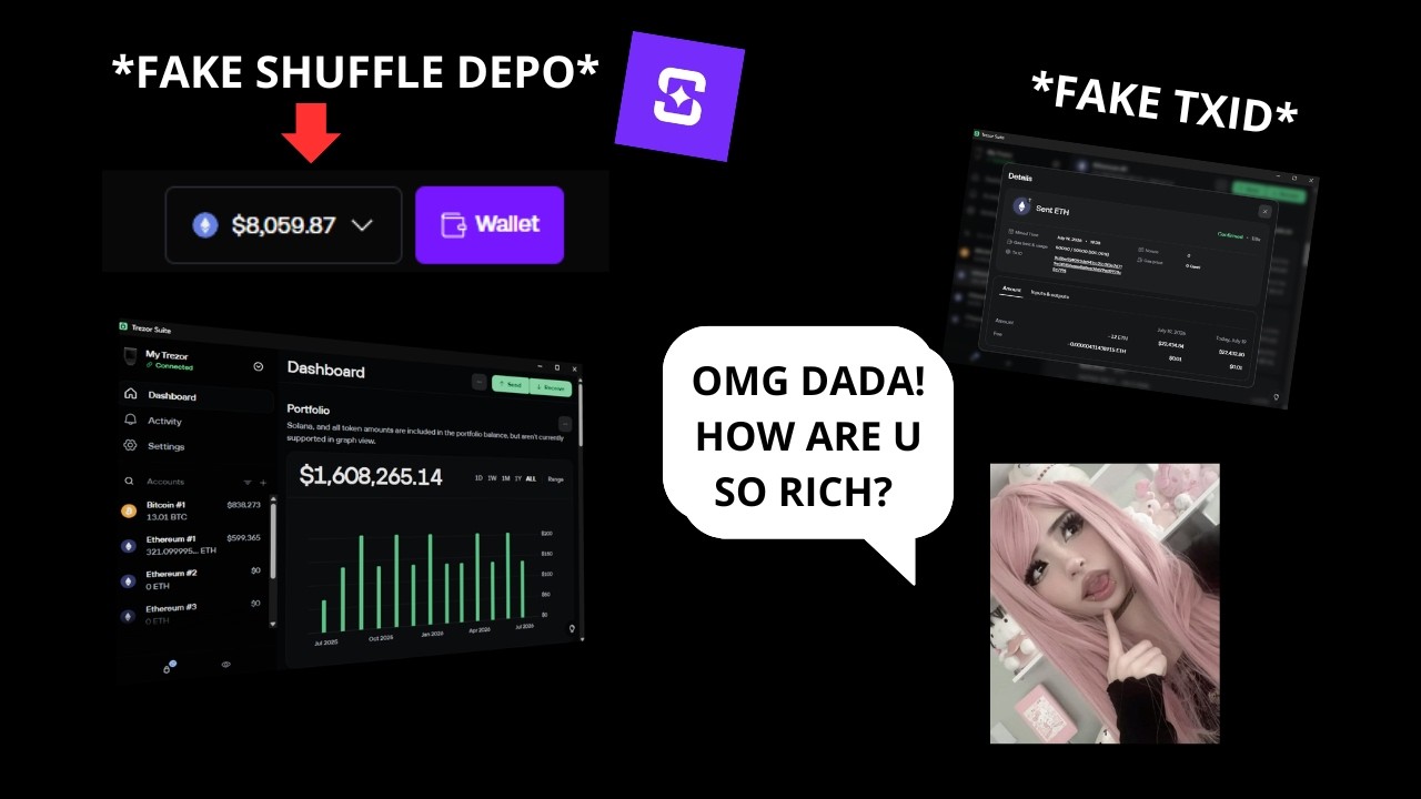 So i tested THE Larp Trezor With Fake Deposit/TXID.. *IT WAS INSANE*