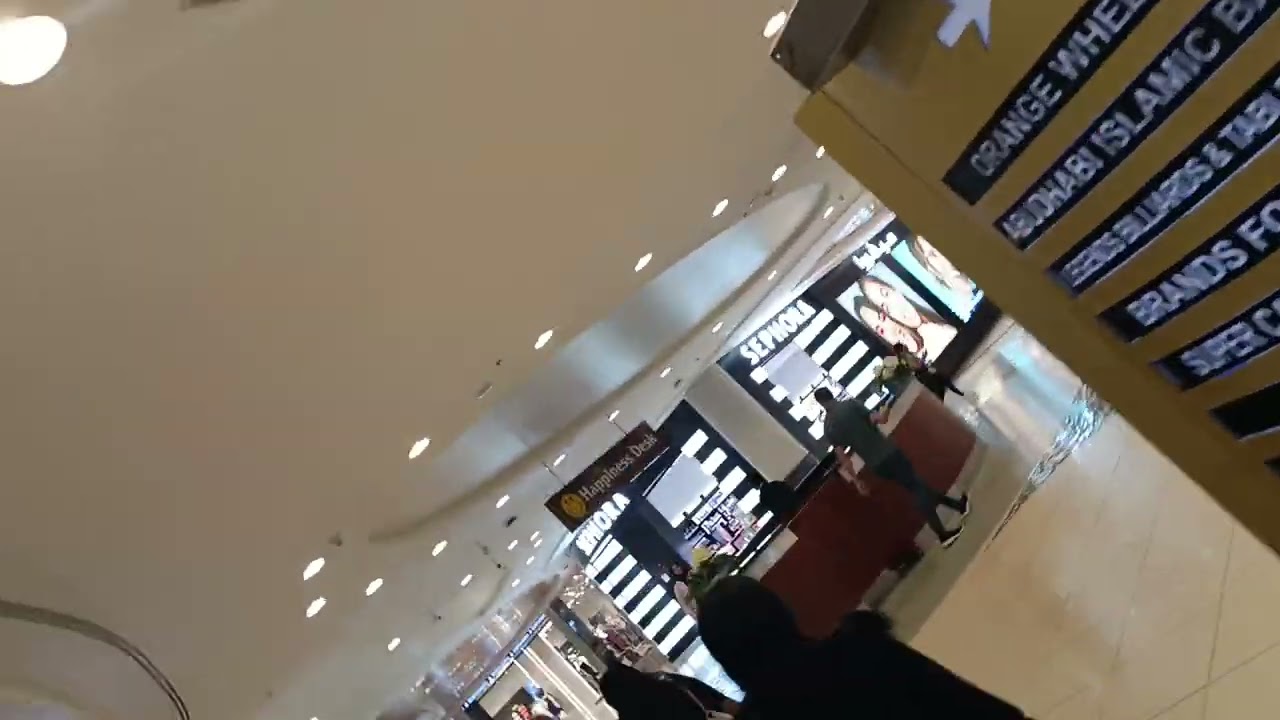 The mall just before night time...