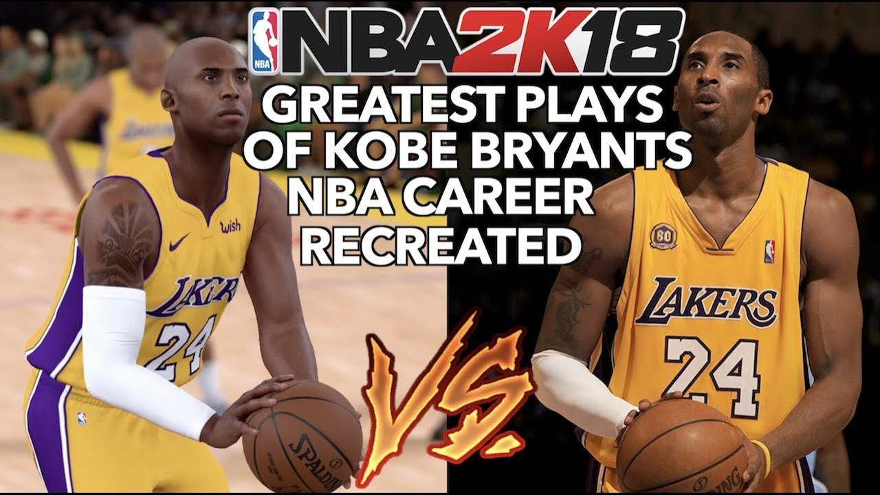 GREATEST PLAYS OF KOBE BRYANT'S NBA CAREER RECREATED IN NBA 2K