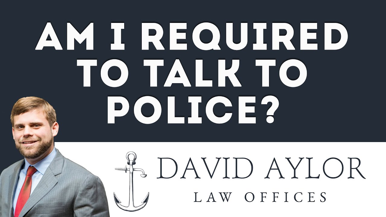 Am I Required to Answer Police Questioning? | Charleston SC Defense Lawyer