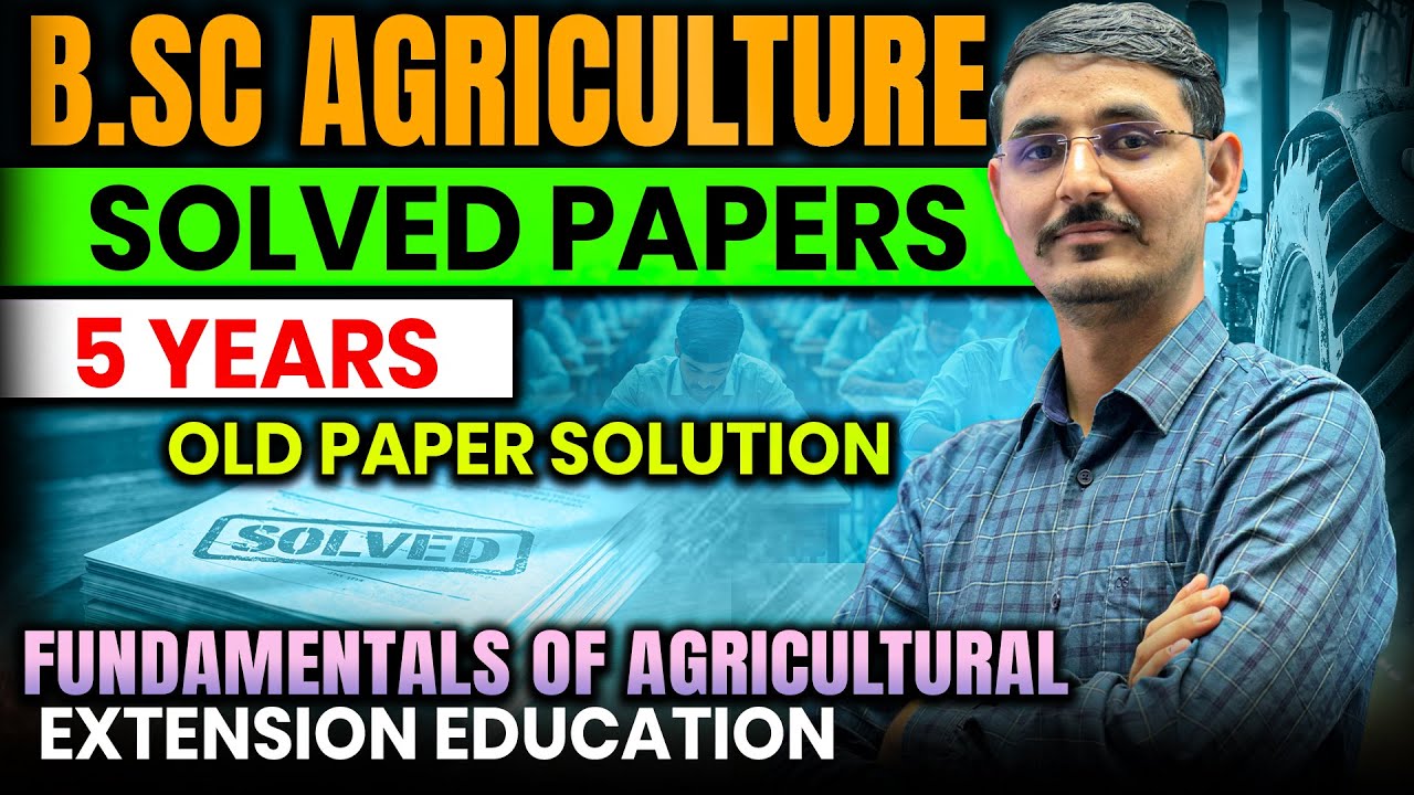 Fundamentals of Extension Education old paper solution | fundamentals of agri extension education