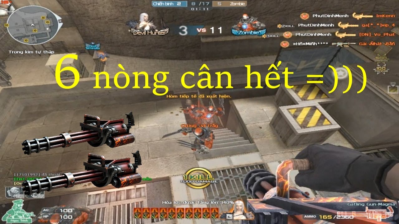 [ Bình Luận CF ] Gatling Gun-Magma - Tiền Zombie v4